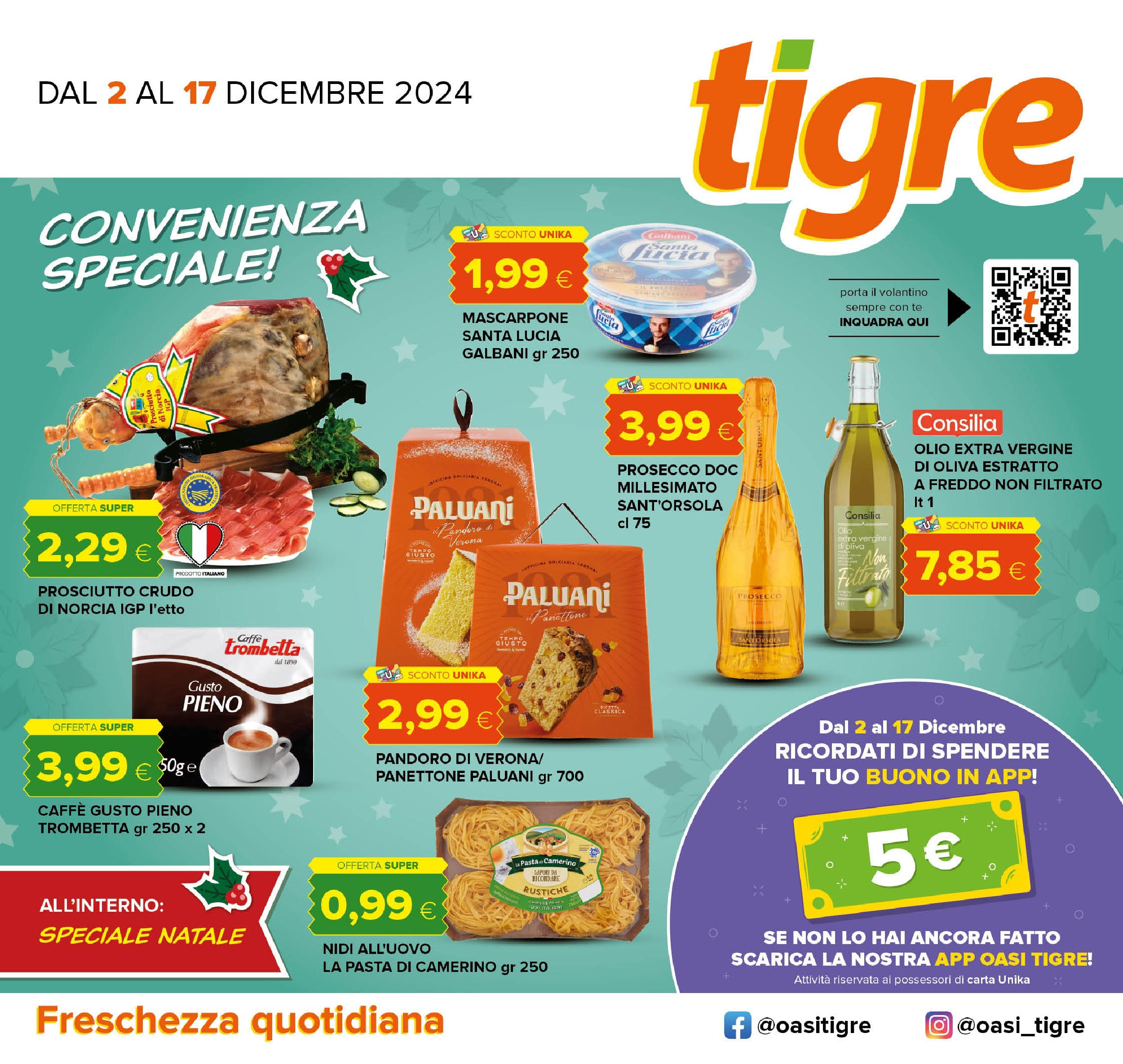 Nuovo Tigre - Volantino dal 01/12/2024 > offerte anteprima 🛍️ | Pagina: 1 | Prodotti: Tè, Olio, Pasta, Pandoro