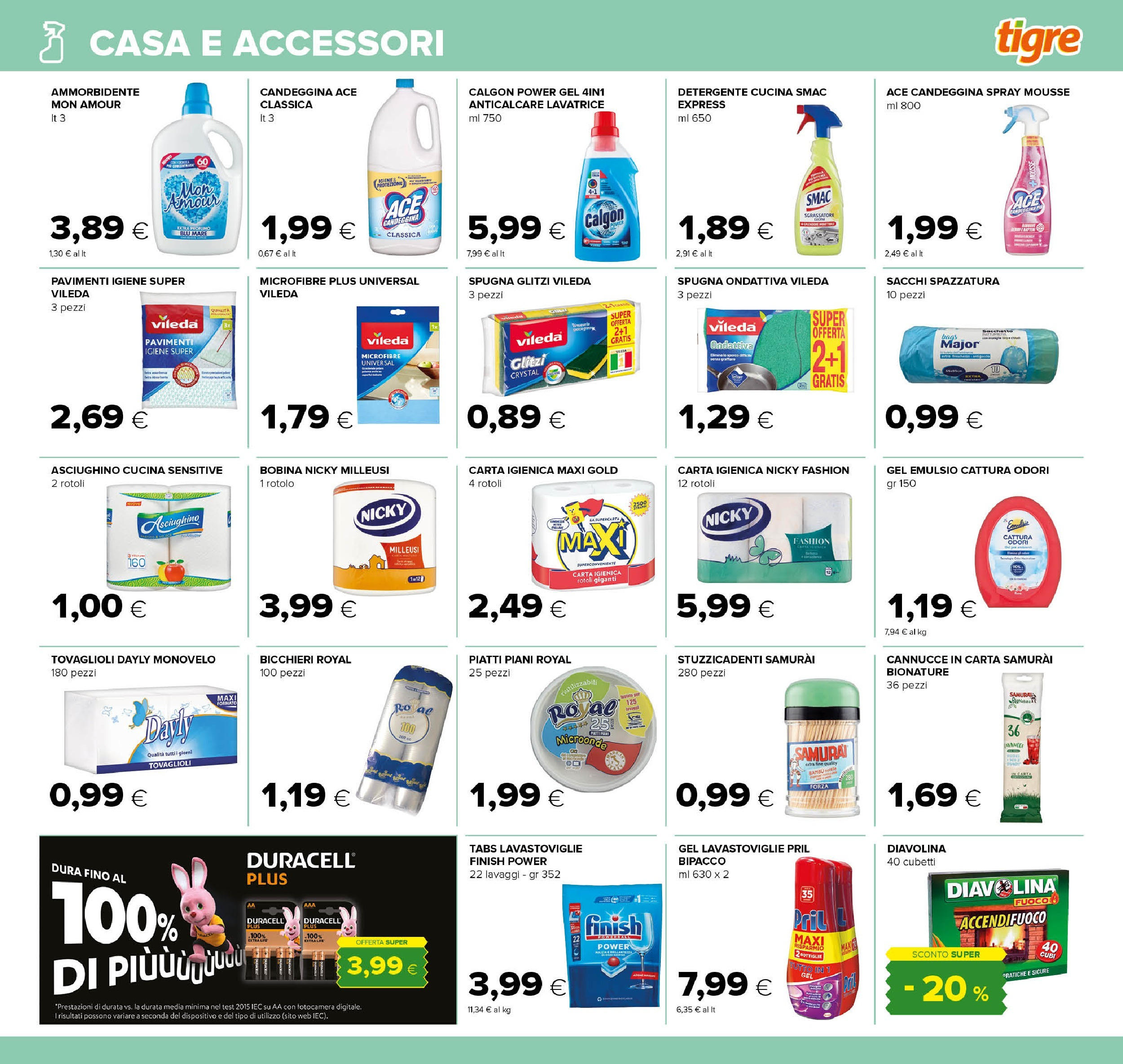 Nuovo Tigre - Volantino dal 01/12/2024 > offerte anteprima 🛍️ | Pagina: 23 | Prodotti: Spugna, Microonde, Anticalcare, Sgrassatore