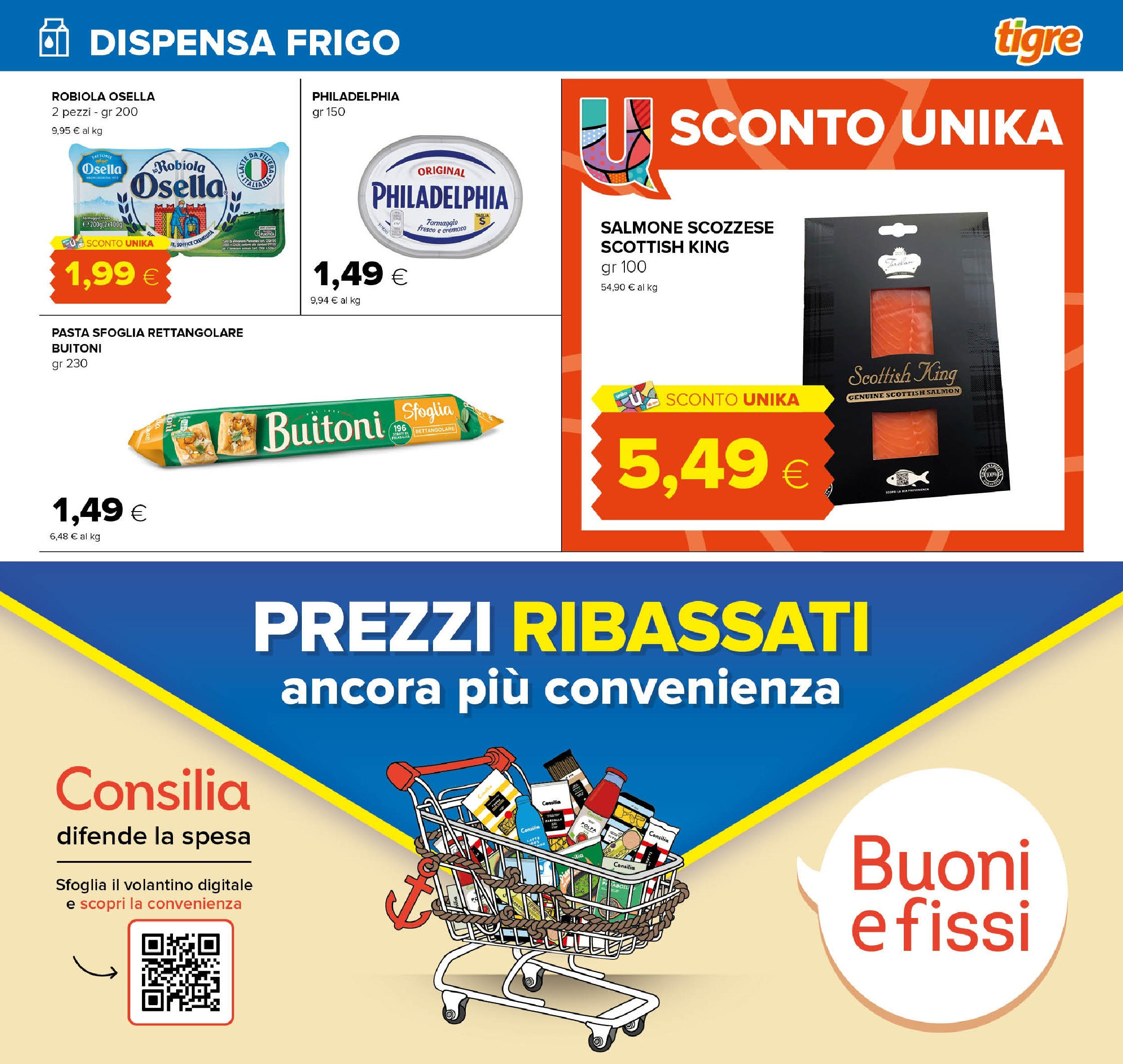 Nuovo Tigre - Volantino Pescara dal 01/12/2024 > offerte anteprima 🛍️ | Pagina: 15 | Prodotti: Salmone, Formaggio, Pasta, Robiola