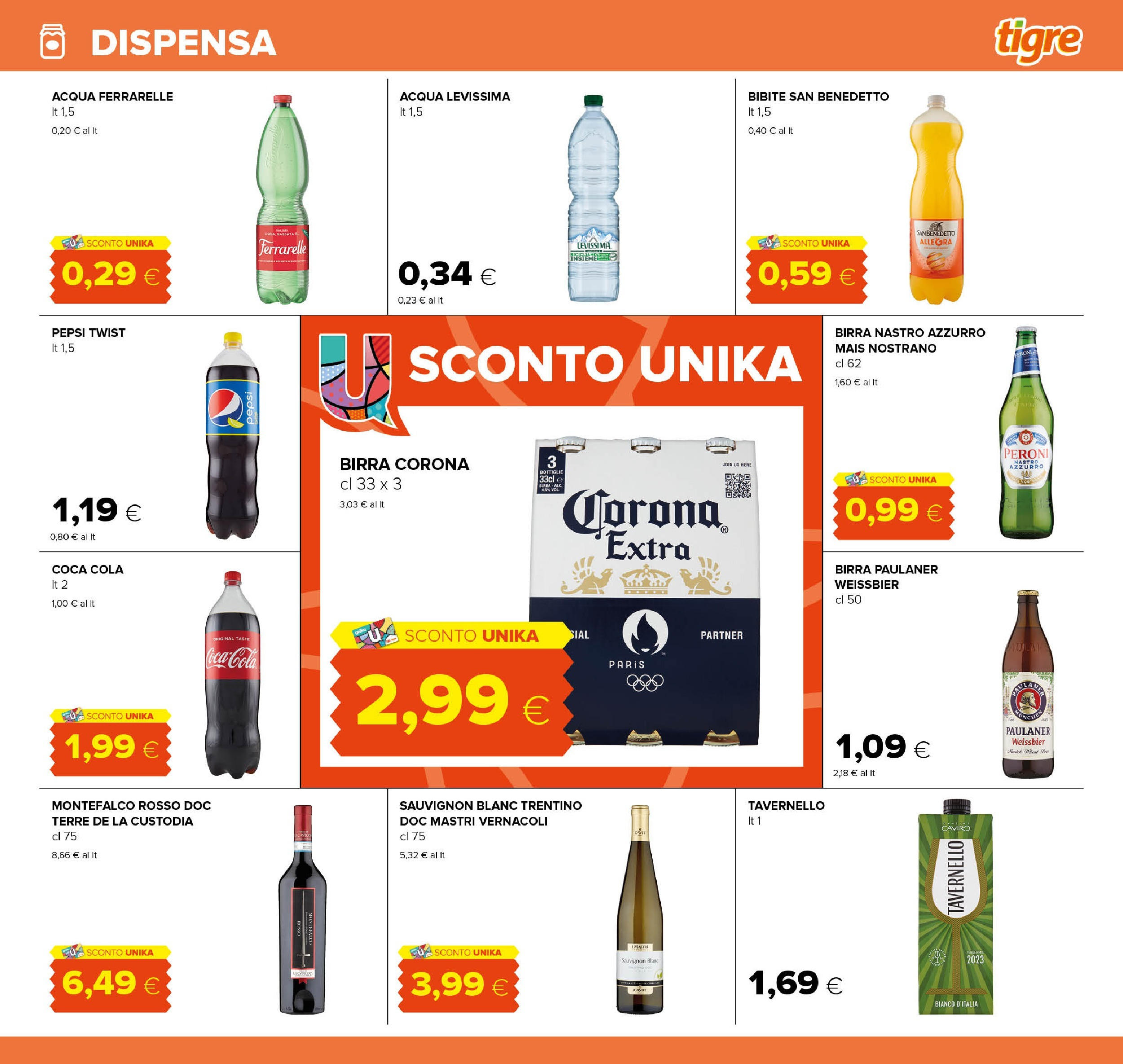 Nuovo Tigre - Volantino Pescara dal 01/12/2024 > offerte anteprima 🛍️ | Pagina: 21 | Prodotti: Bibite, Mais, Ferrarelle, Coca Cola