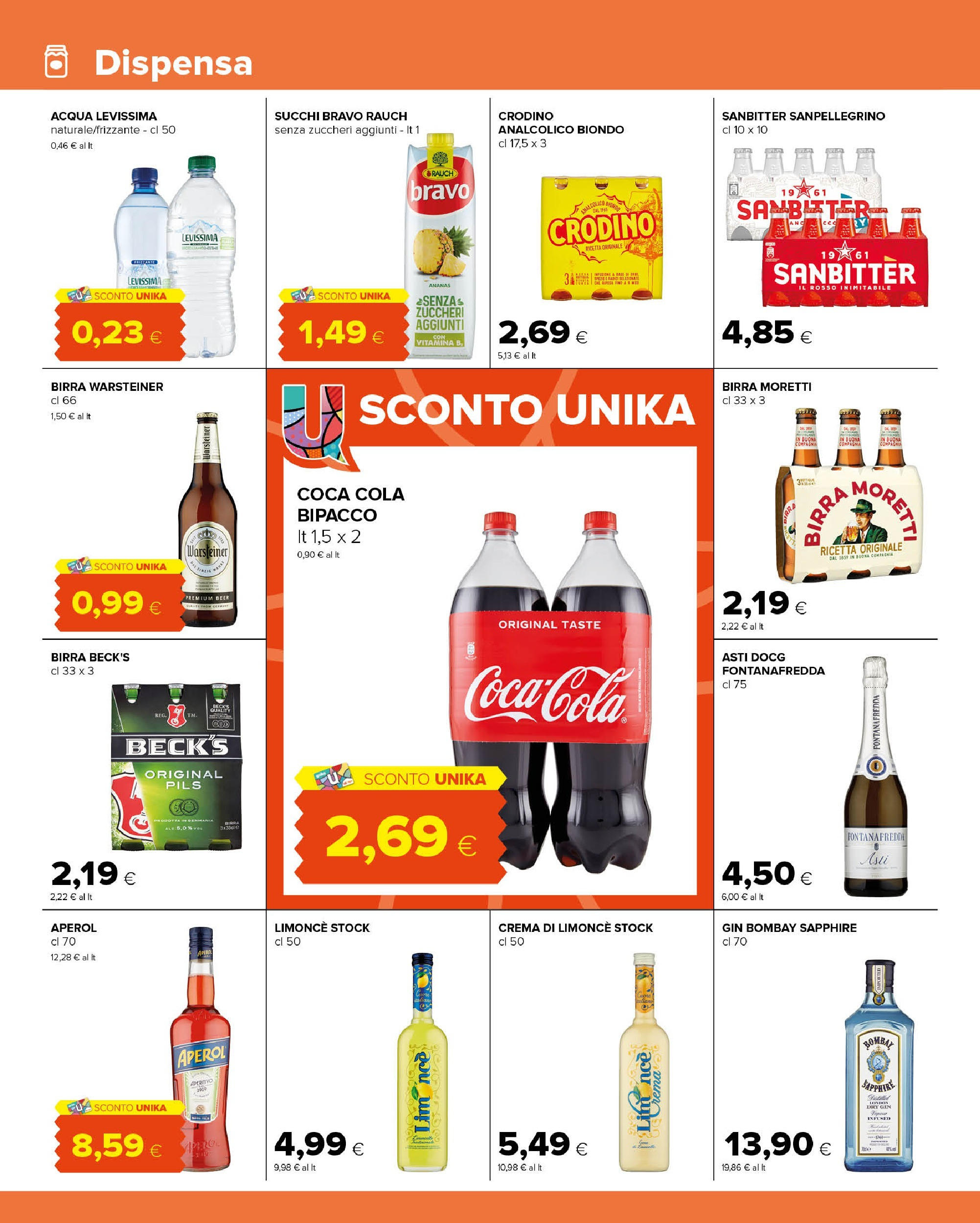 Nuovo Tigre - Volantino Amico - Pescara dal 03/12/2024 > offerte anteprima 🛍️ | Pagina: 10 | Prodotti: Gin, Acqua, Birra Moretti, Coca Cola