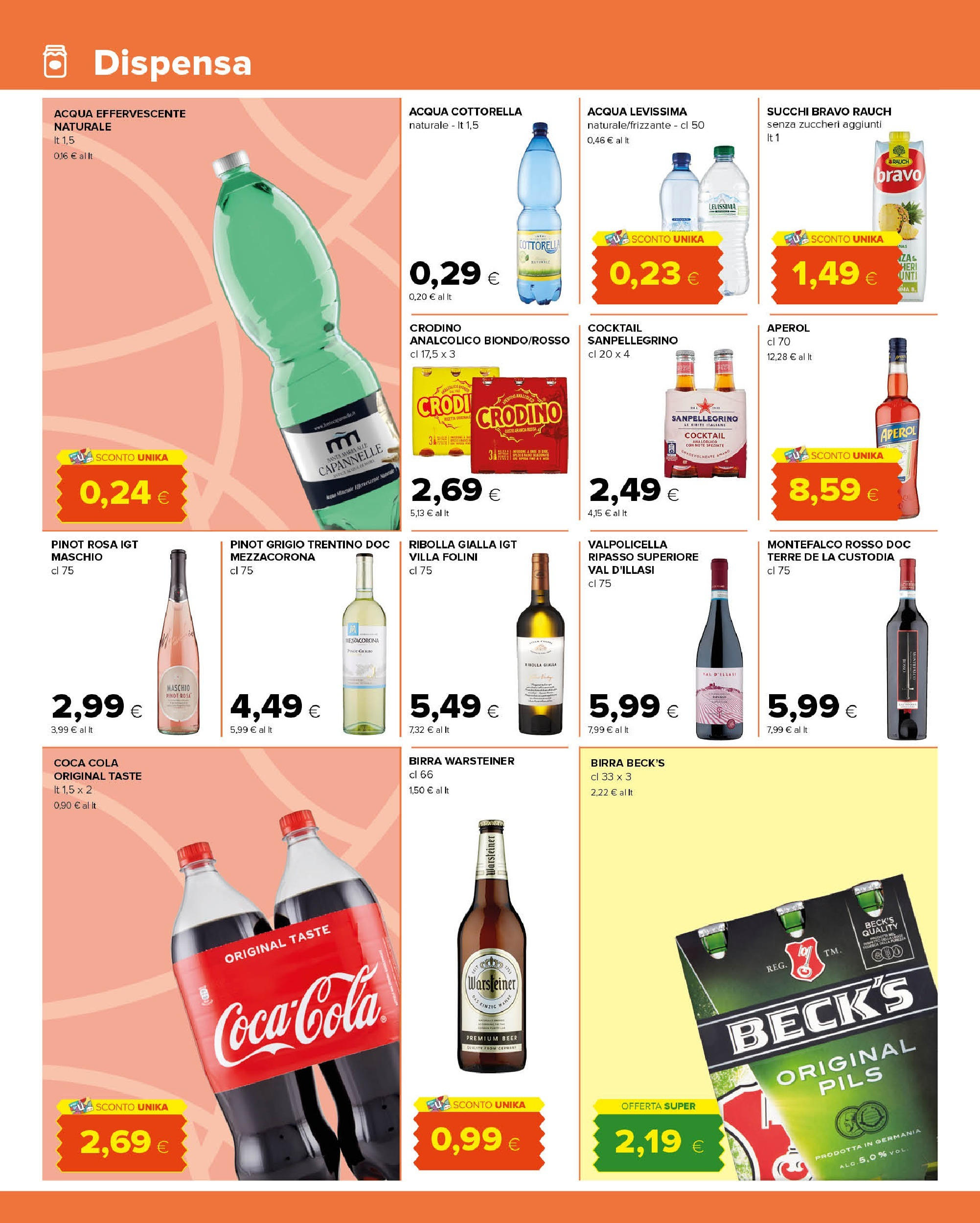 Nuovo Tigre - Volantino Amico dal 03/12/2024 > offerte anteprima 🛍️ | Pagina: 14 | Prodotti: Birra, Acqua, Aperol, Coca Cola