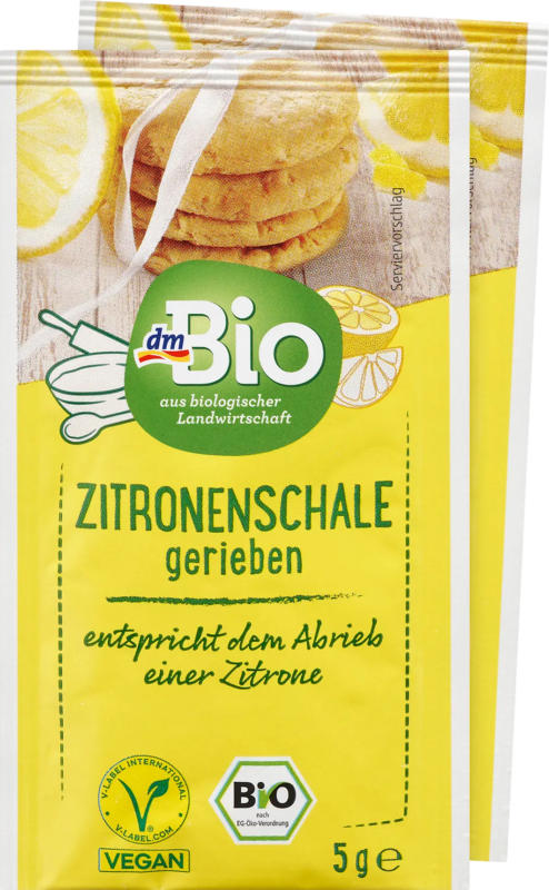 dmBio Zitronenschale gerieben (2x5g)