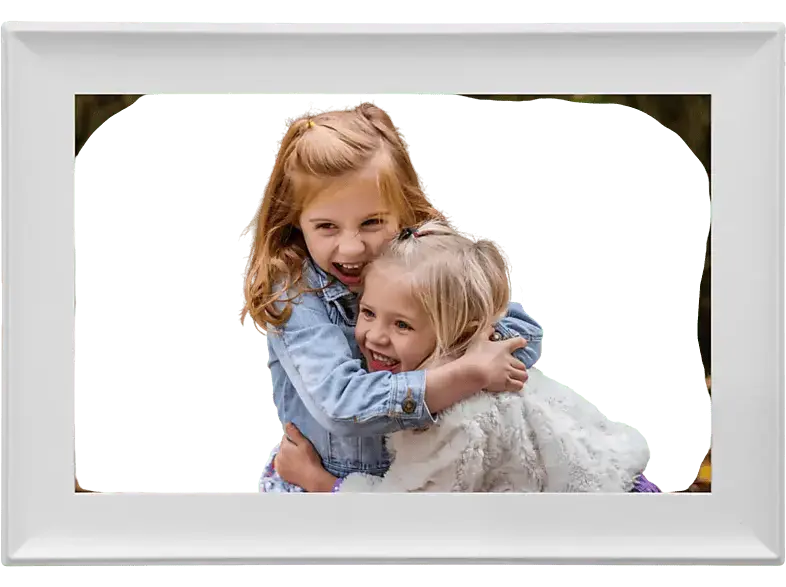 Denver PFF-1080W digitaler Fotorahmen, 10.1 Zoll, 16 GB, Wi-Fi, weiß