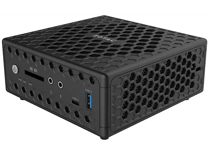 ZOTAC ZBox CI331 nano Mini PC, Intel Celeron N5100, 0GB RAM, SSD, Kein Betriebssystem, Schwarz