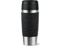 Emsa Travel Mug Classic Wave 0.36l, Schwarz; Trinkbecher