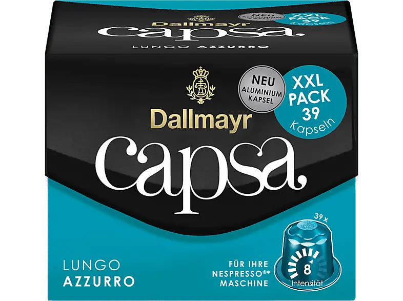 Dallmayr Capsa Lungo Azzurro, Kaffeekapsel (39 Stk., Kompatibles System: Nespresso); Kaffeekapseln 39 Stück