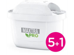 Brita 122225 Maxtra pro Extra Kalkschutz , 5+1 Filterkartuschen, reicht bis zu 150 l oder 4 Wochen, Weiß