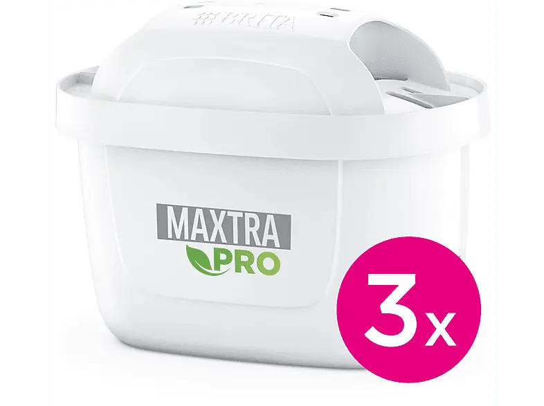 Brita 121389 Maxtra Pro Extra, 3er Filterkartuschen, reicht bis zu 150 l oder 4 Wochen, Weiß