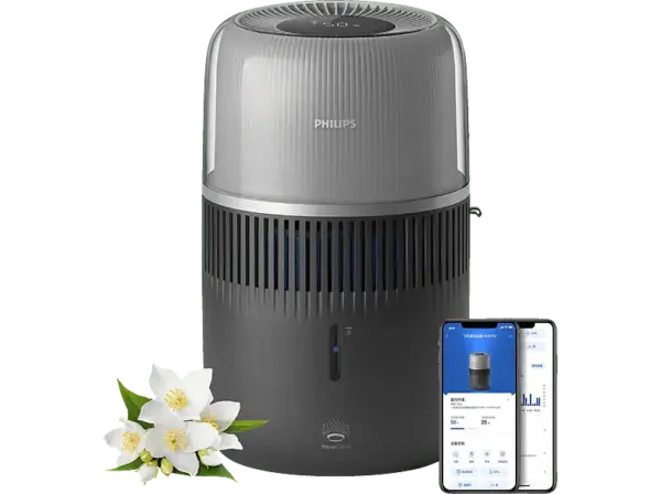 Philips HU5710/03 5000 Series 4.5L Luftbefeuchter Dunkelgrau (14,1 Watt, Raumgröße: 56 m²)