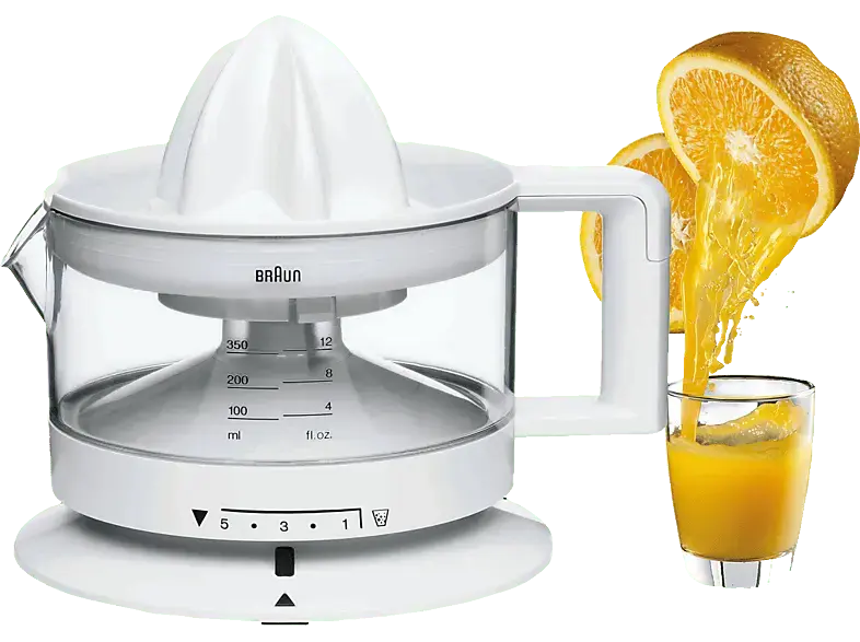 Braun CJ 3000 WH Tribute Collection Zitruspresse, Wei&szlig;