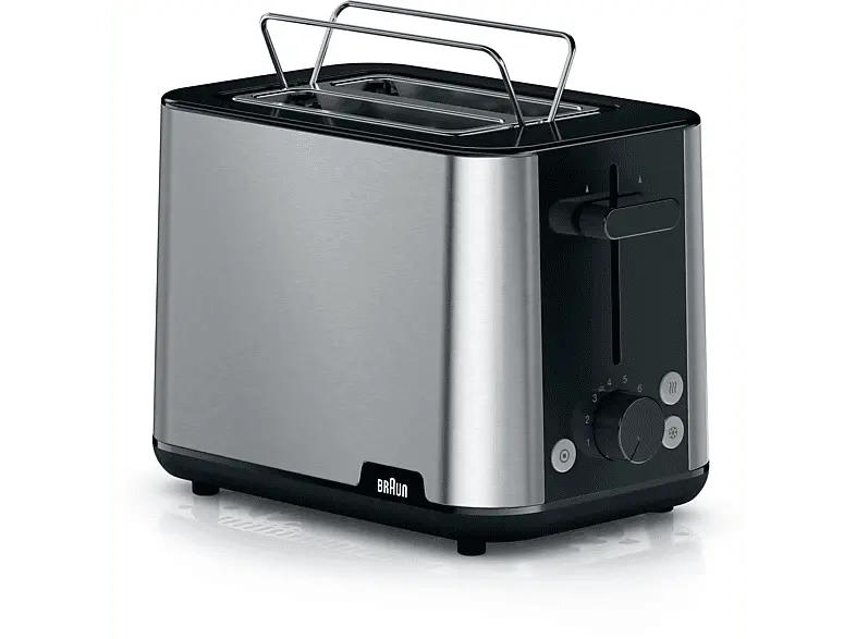 Braun 0X23010032 Pure Shine Toaster (Schwarz, 900 Watt, Schlitze: 2)