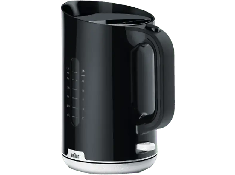 Braun 0X21010045 Breakfast Serie 1 Wasserkocher (Schwarz, 1.7 l, 2200 Watt)