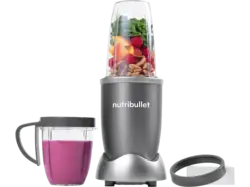 Nutri Bullet Original NB606DG Smoothiemaker (Grau, 600 Watt, 532 + 710 ml TO GO-Becher)