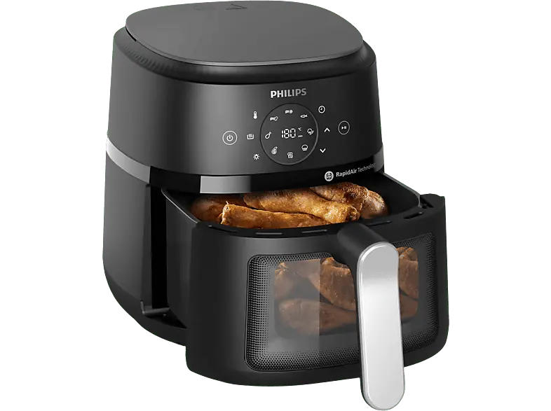 Philips 2000 Series Airfryer Heißluftfritteuse (4,2 l, 1500 Watt, Silber)