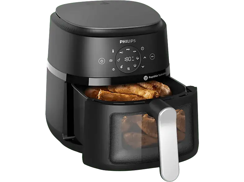 Philips 2000 Series Airfryer Heißluftfritteuse 4,2 l, 1500 Watt, Silber