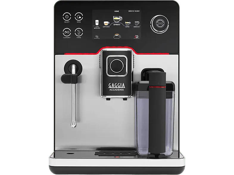 Gaggia RI 9782/01 Accademia Kaffeevollautomat (Inox, Keramikmahlwerk, 15 bar, externer Milchbehälter)