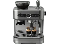 Philips PSA3218/10 Barista Brew Halbautomatische Espressomaschine (Metall, Schwarz, Konisches Mahlwerk aus Metall, 1350 Watt, 15 bar)