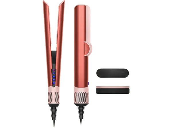 Dyson 560844-01 Airstrait Haarglätter inkl. Präsentationsbox (Temperaturstufen: 3 und 2 Styling-Modi (Nass- Trocken), Strawberry Bronze Rosé)