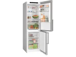 Bosch KGN36VICT Serie 4 Kühl- und Gefrierkombination (C, 321 l, 1860 mm hoch, Standgerät, No Frost (verminderte Eisbildung), Edelstahl (mit Antifingerprint))