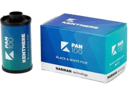 Kentmere Pan 100, 35mm Format, 36er Schwarzweißfilm; Analog Film