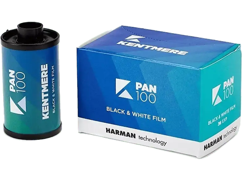 Kentmere Pan 100, 35mm Format, 36er Schwarzweißfilm; Analog Film