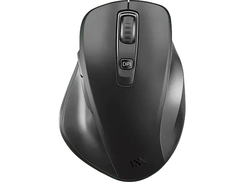 ISY IBM 2000 Maus, Bluetooth, 2.4GHz, 1600 dpi, USB-C, Schwarz