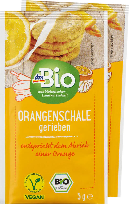 dmBio Orangenschale gerieben (2x5g)