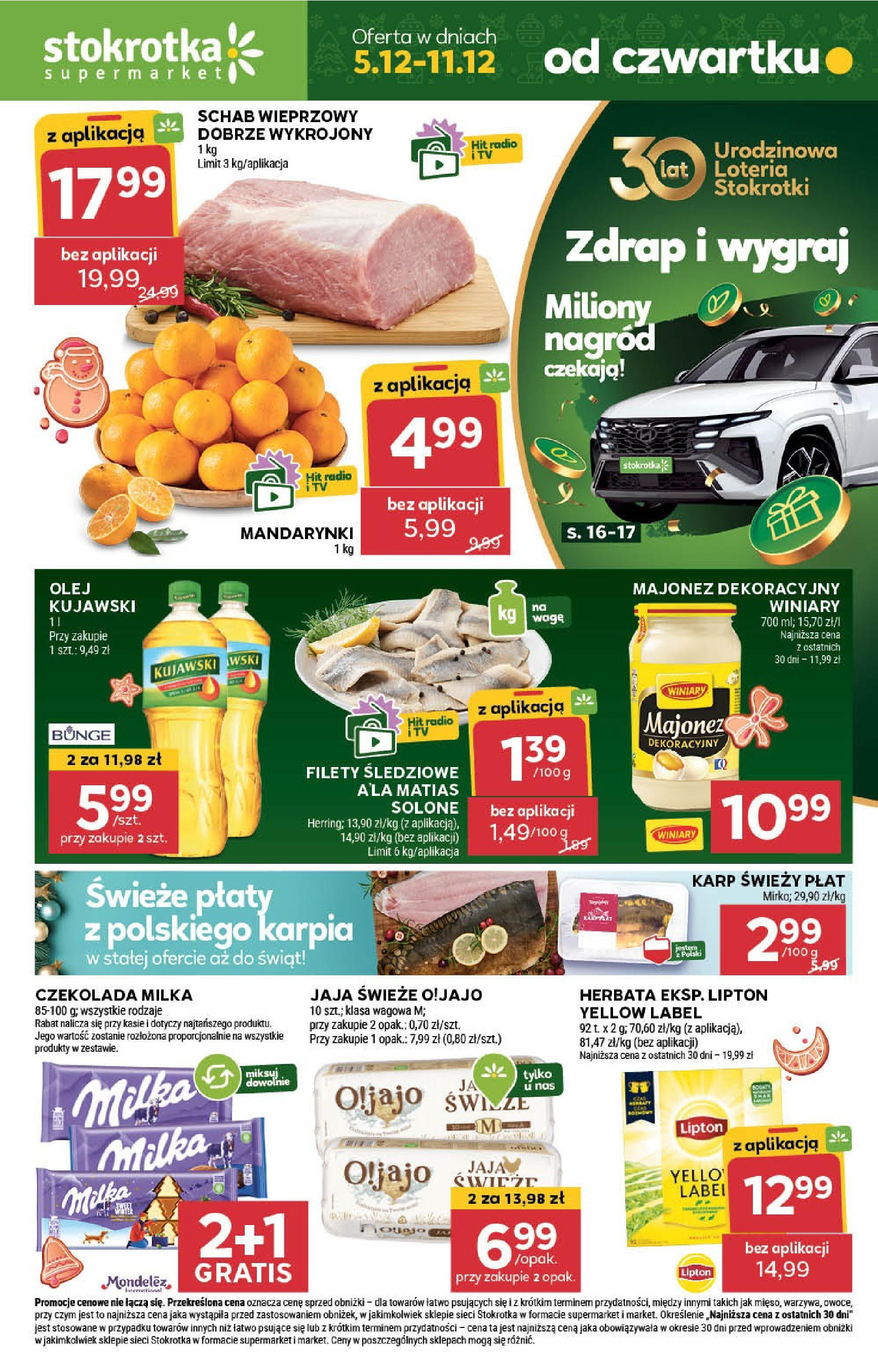 Stokrotka - Stokrotka SUPERMARKET gazetka do 11.12.2024 03.12.2024 - Promocje online | Strona: 1 | Produkty: Czekolada milka, Milka, Czekolada, Jaja