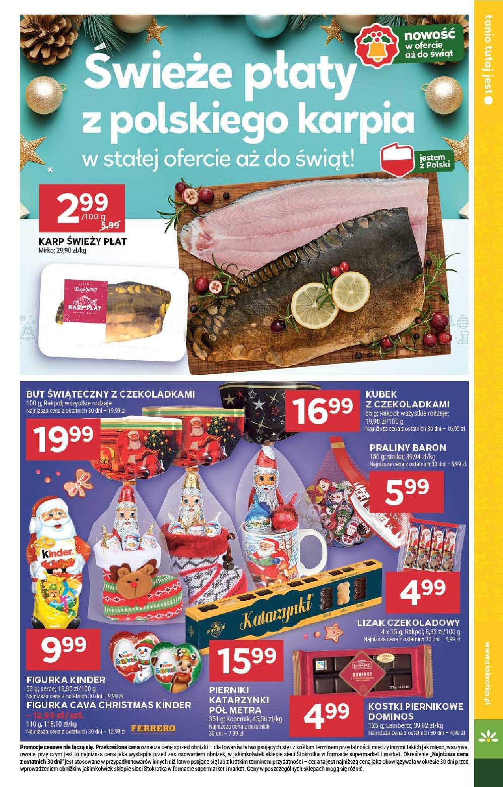 Stokrotka - Stokrotka SUPERMARKET gazetka do 11.12.2024 03.12.2024 - Promocje online | Strona: 5 | Produkty: Pierniki, Stokrotka, Praliny, Karp