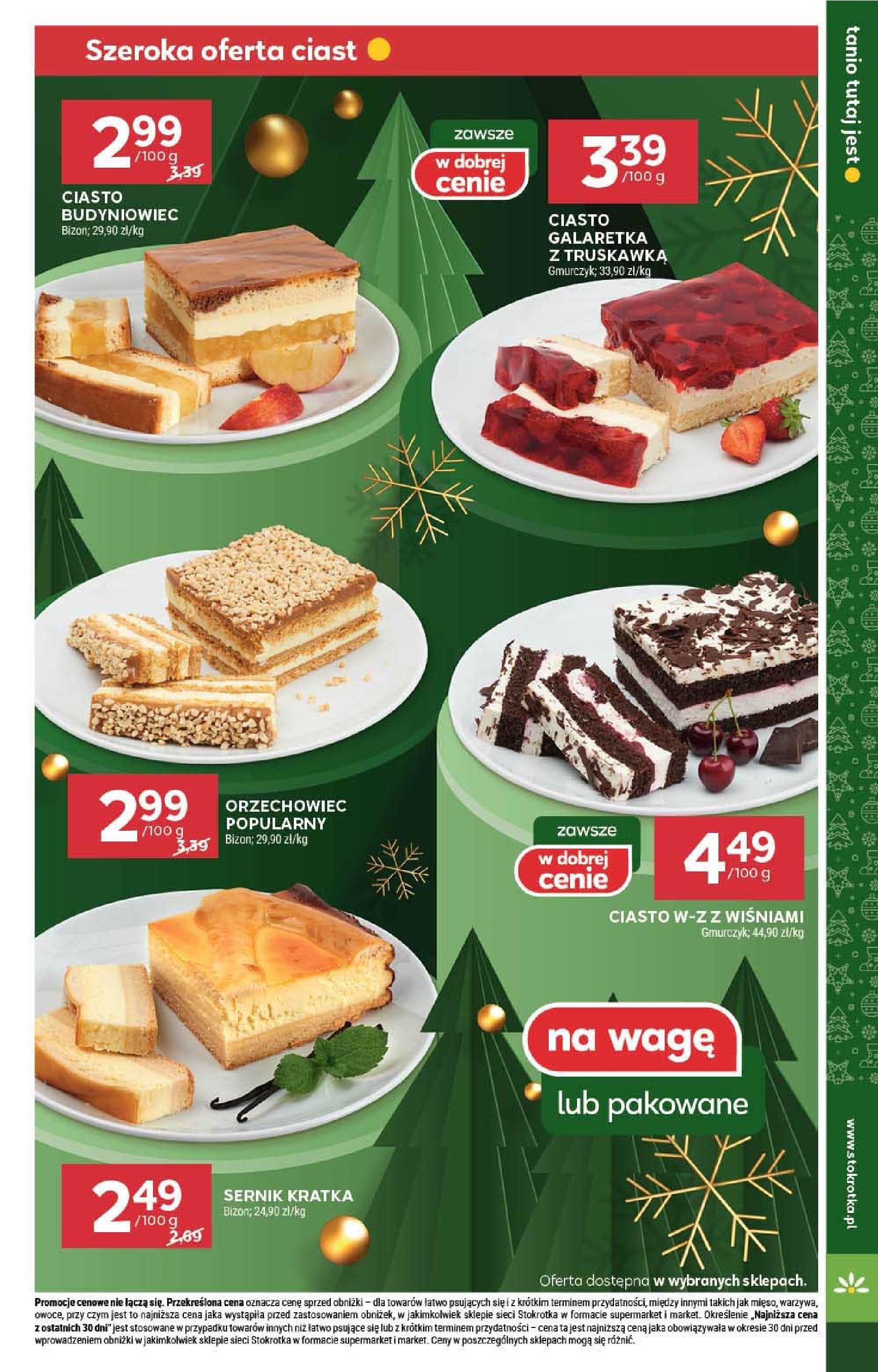 Stokrotka - Stokrotka SUPERMARKET gazetka do 11.12.2024 03.12.2024 - Promocje online | Strona: 9 | Produkty: Galaretka, Stokrotka, Ciasto