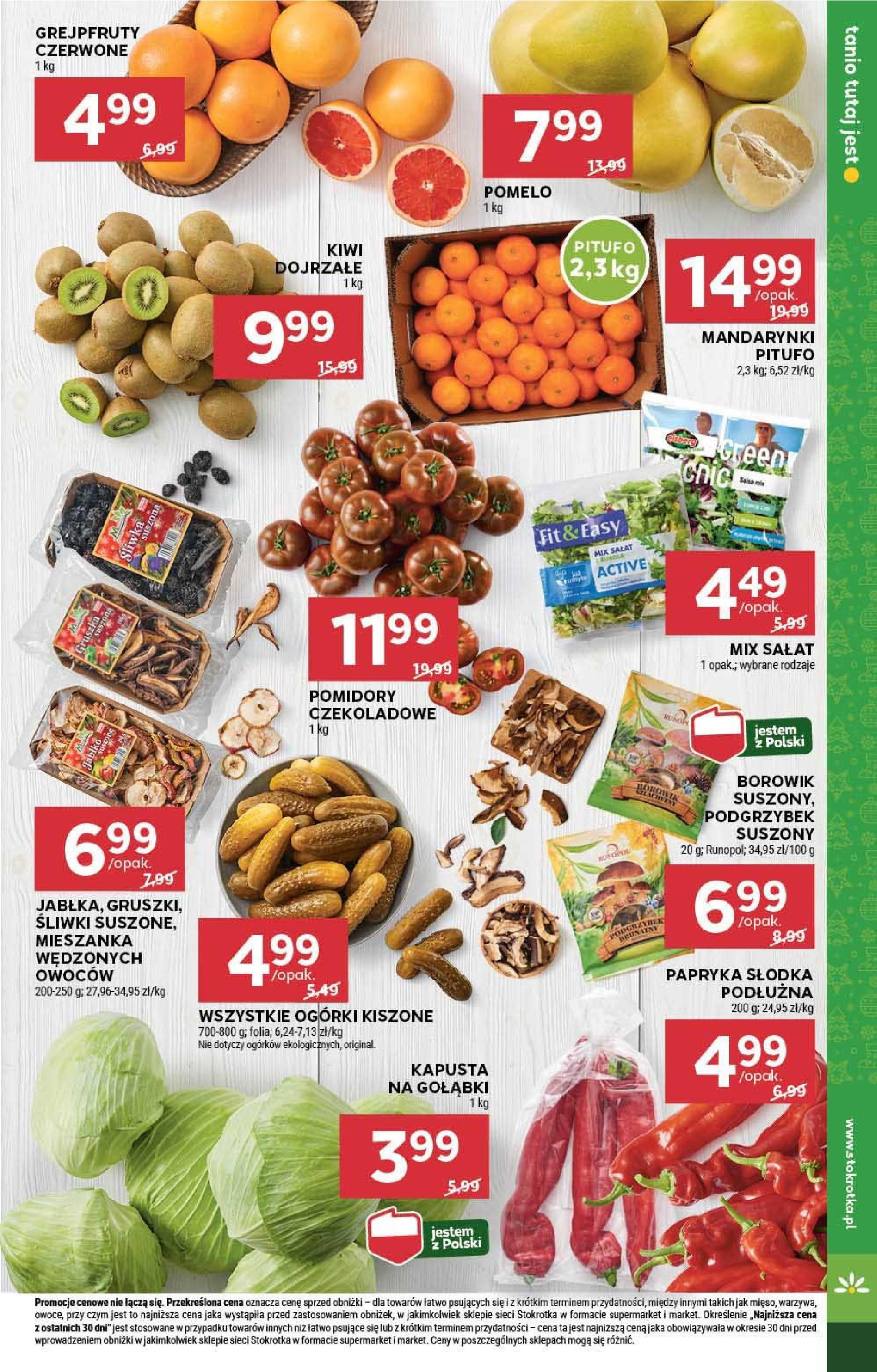 Stokrotka - Stokrotka SUPERMARKET gazetka do 11.12.2024 03.12.2024 - Promocje online | Strona: 11 | Produkty: Papryka, Śliwki, Pomidory, Mandarynki