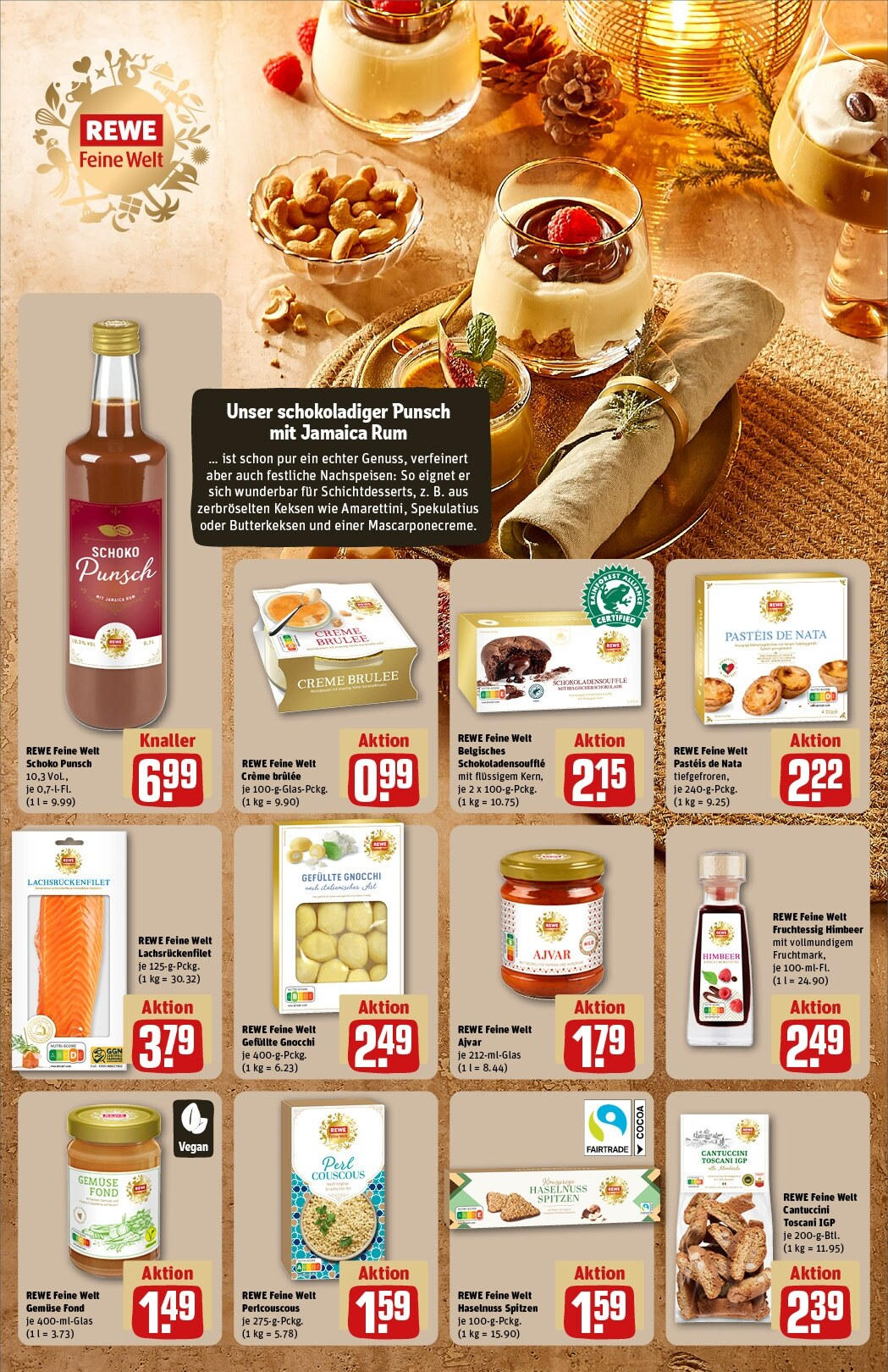 Rewe - Rewe: Wochenangebote (ab 08.12.2024) zum Blättern » Angebote | Seite: 17 | Produkte: Rum, Creme, Creme brulee, Gemüse