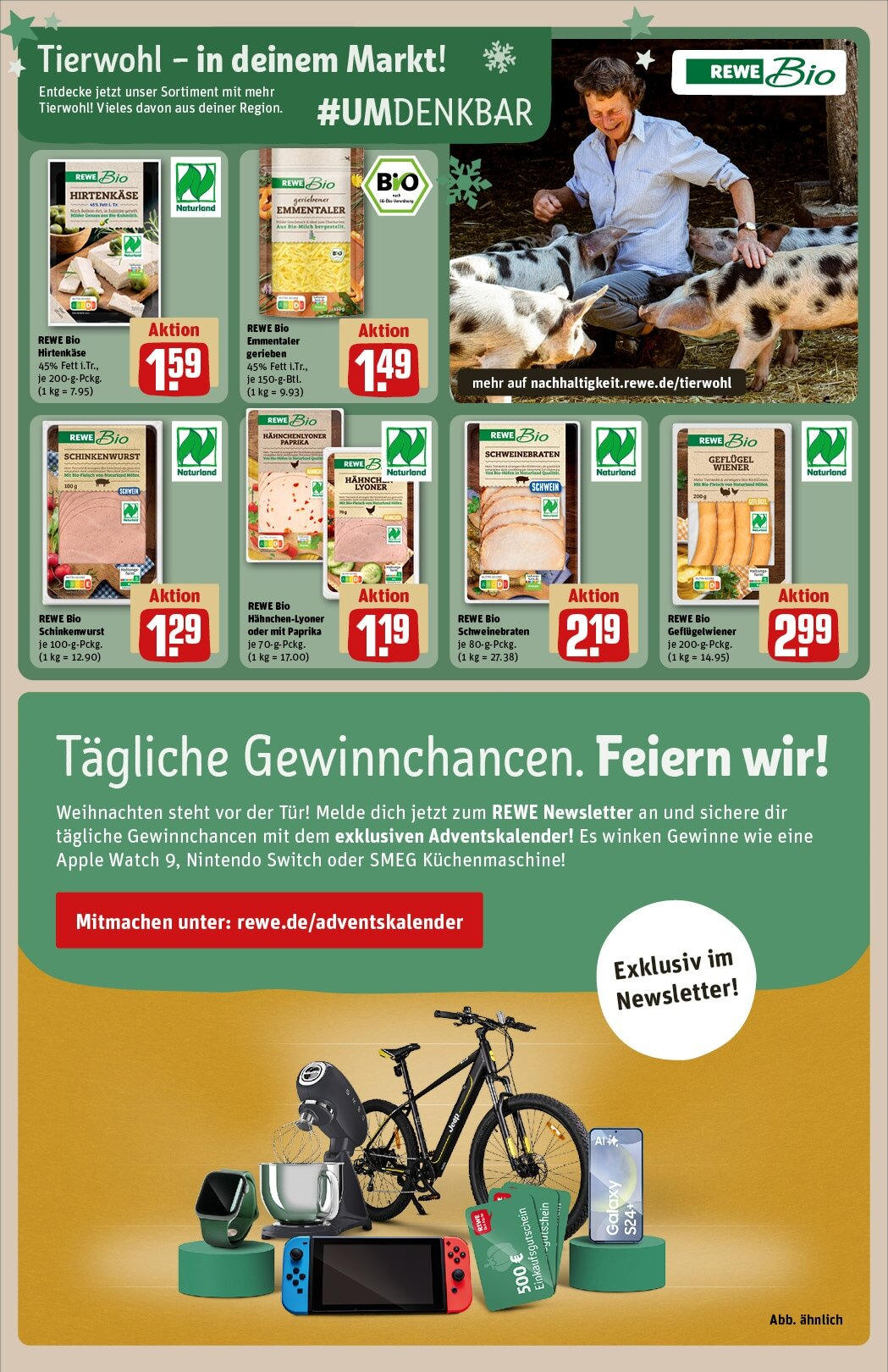 Rewe - Rewe: Wochenangebote (ab 08.12.2024) zum Blättern » Angebote | Seite: 20 | Produkte: Apple watch, Tür, Apple, Paprika