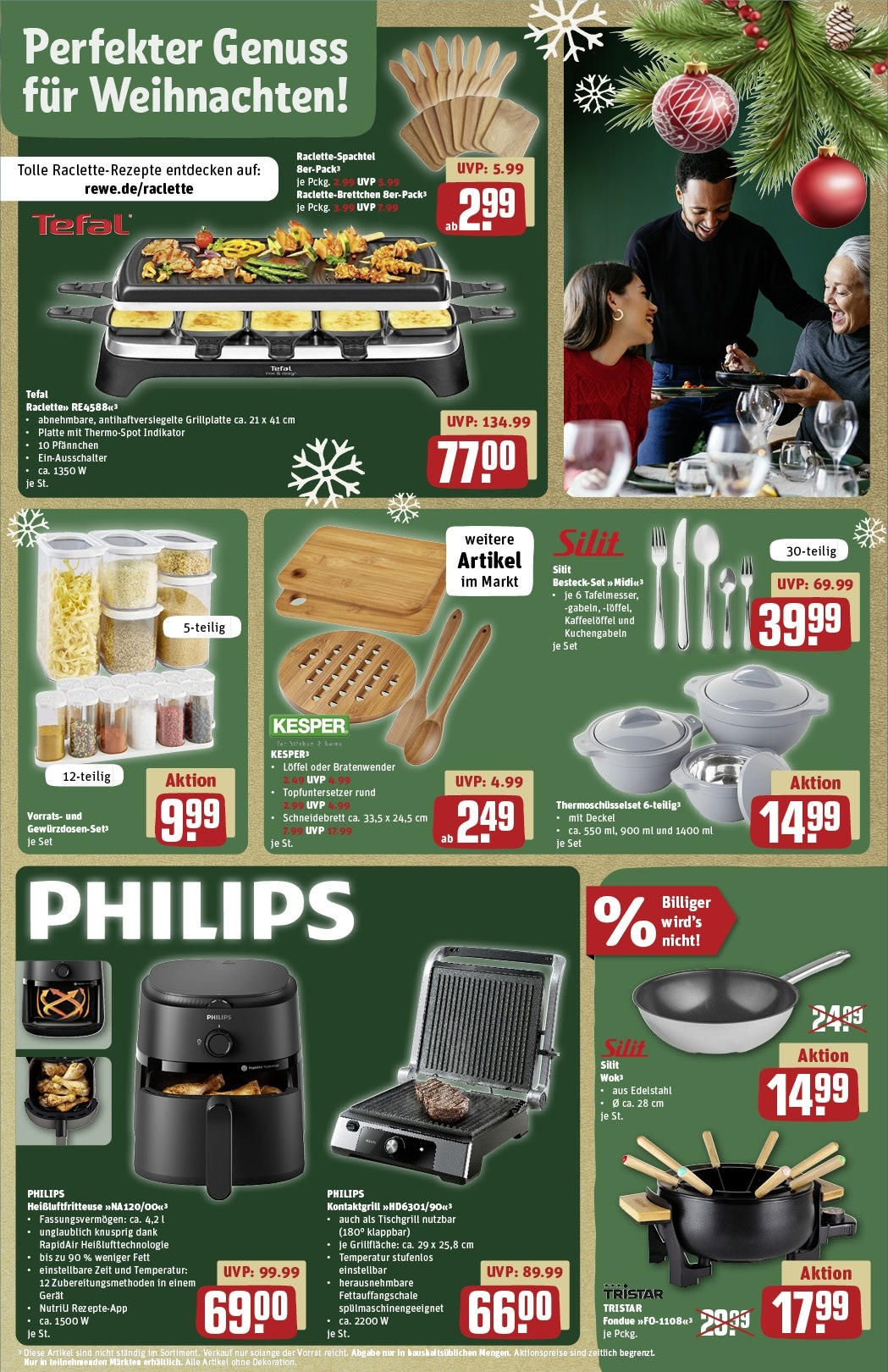 Rewe - Rewe: Wochenangebote (ab 08.12.2024) zum Blättern » Angebote | Seite: 24 | Produkte: Philips, Fondue, Heißluftfritteuse