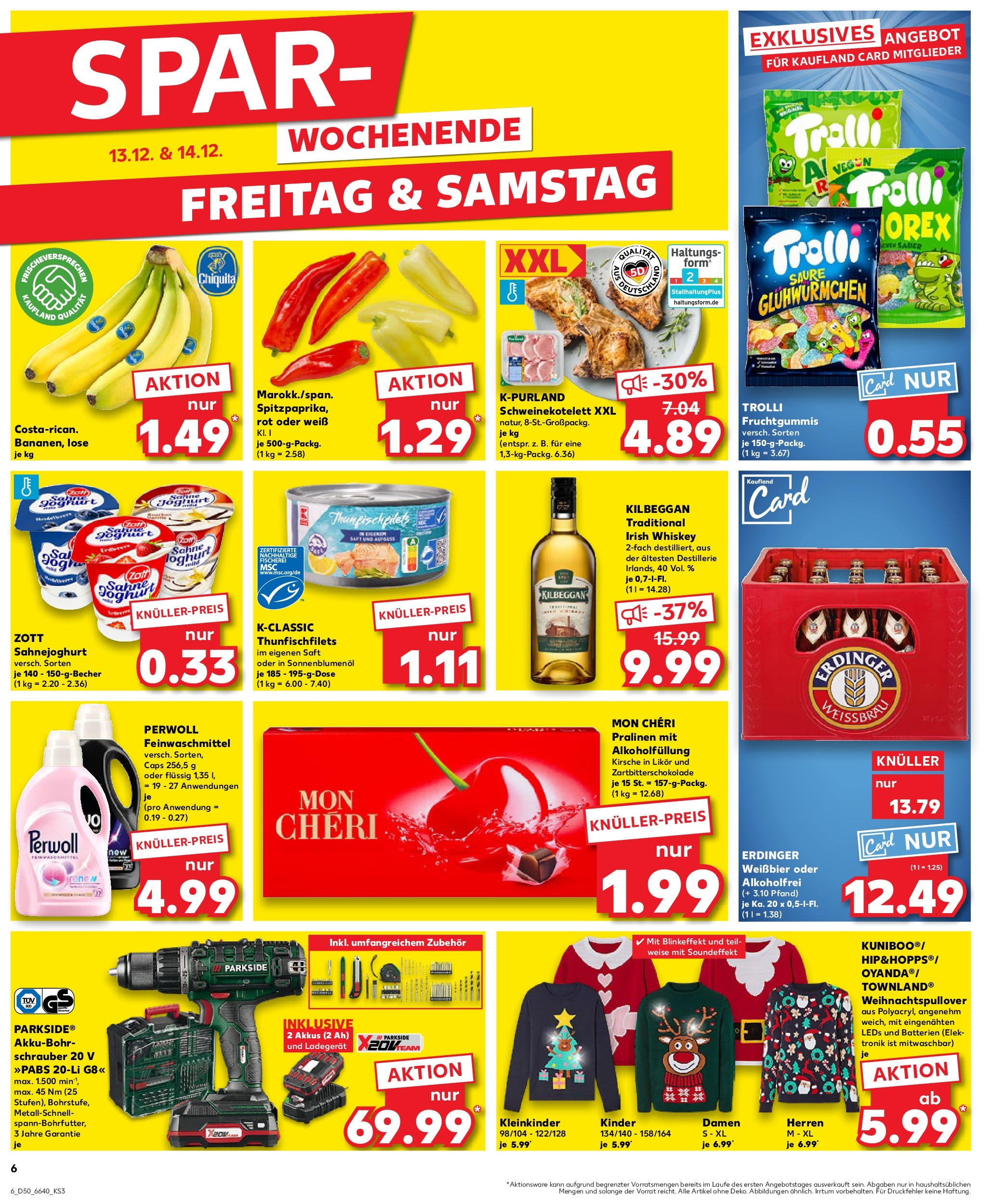 Kaufland - Kaufland: Wochenangebote (ab 11.12.2024) » Angebote Online zum Blättern | Seite: 6 | Produkte: Weißbier, Saft, Sahne, Ladegerät