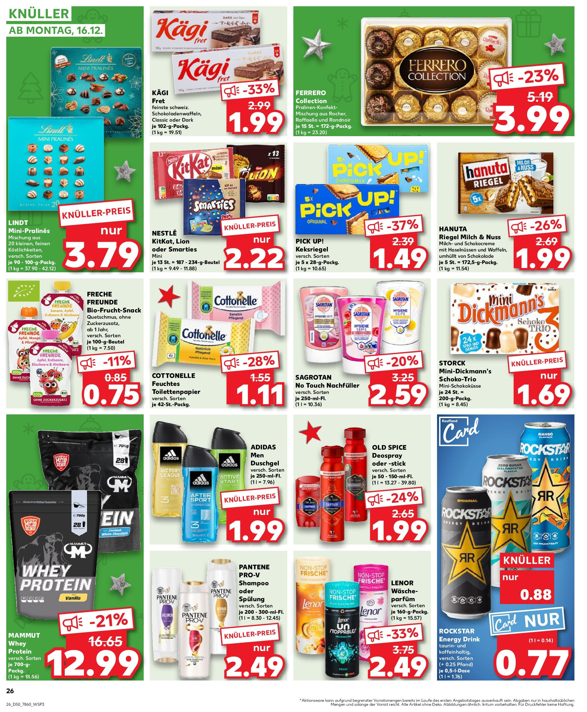 Kaufland - Kaufland: Wochenangebote (ab 11.12.2024) » Angebote Online zum Blättern | Seite: 26 | Produkte: Lenor, Raffaello, Shampoo, Spülung