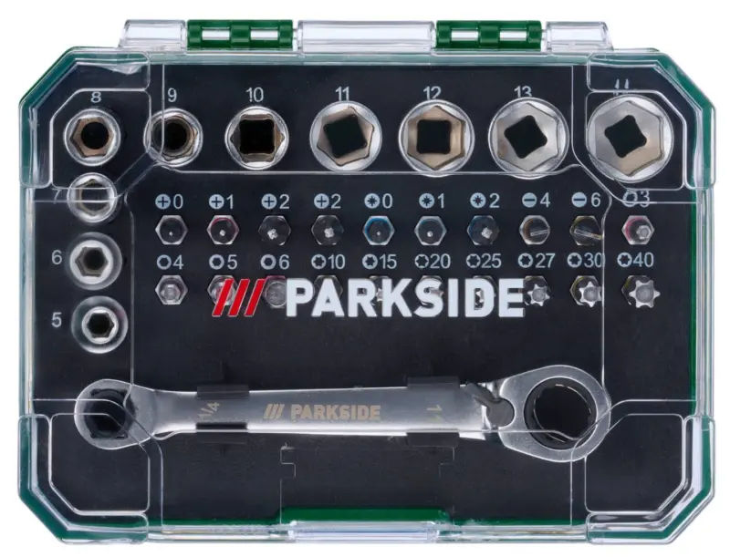 Parkside® Гаечен ключ с тресчотка и битове