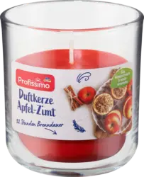 Profissimo Duftkerze im Glas Apfel-Zimt