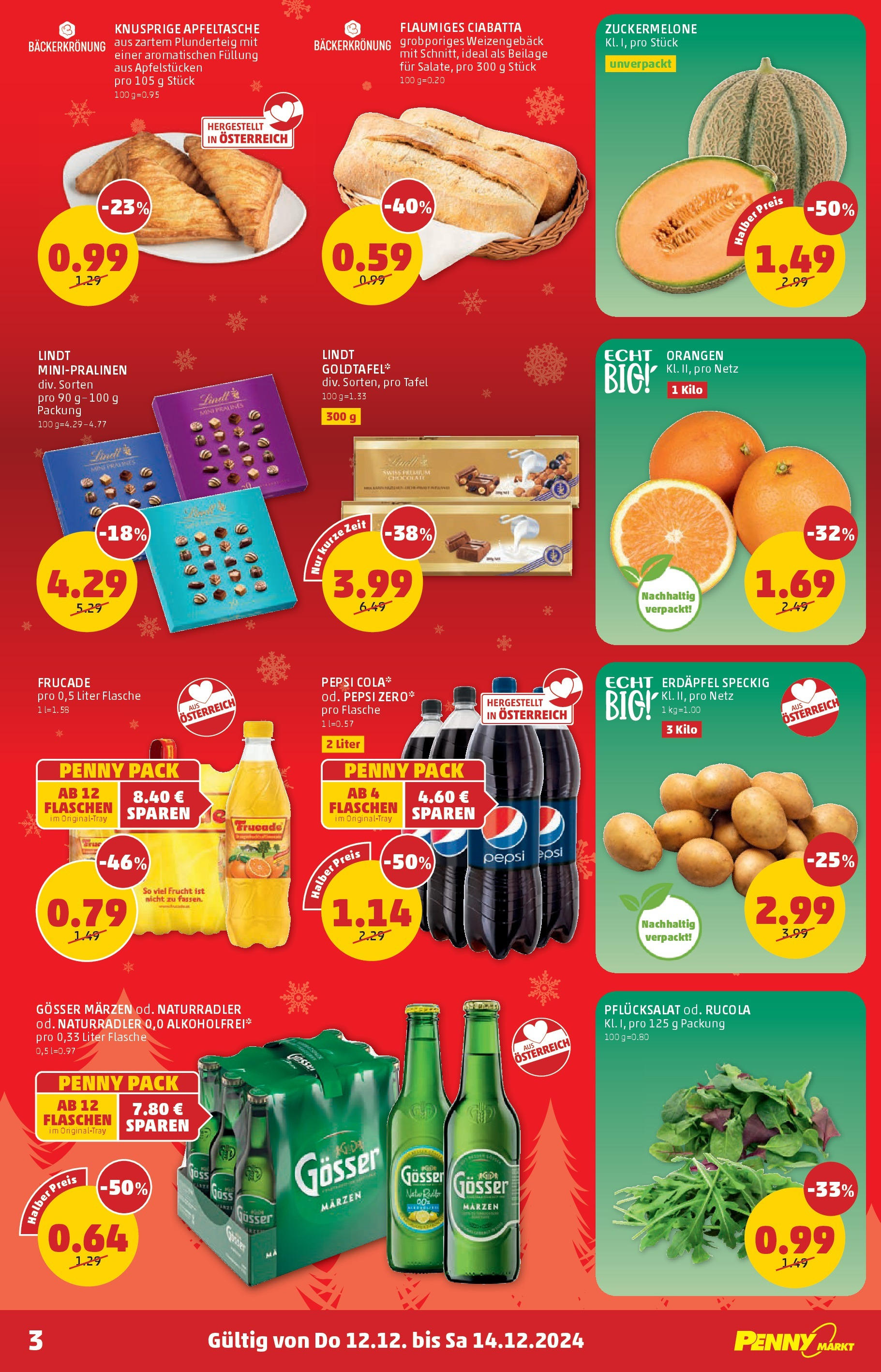 Penny Markt - PENNY: Die ganze Woche sparen. ab (11.12.2024) - Angebote, Prospekt | Seite: 3 | Produkte: Orangen