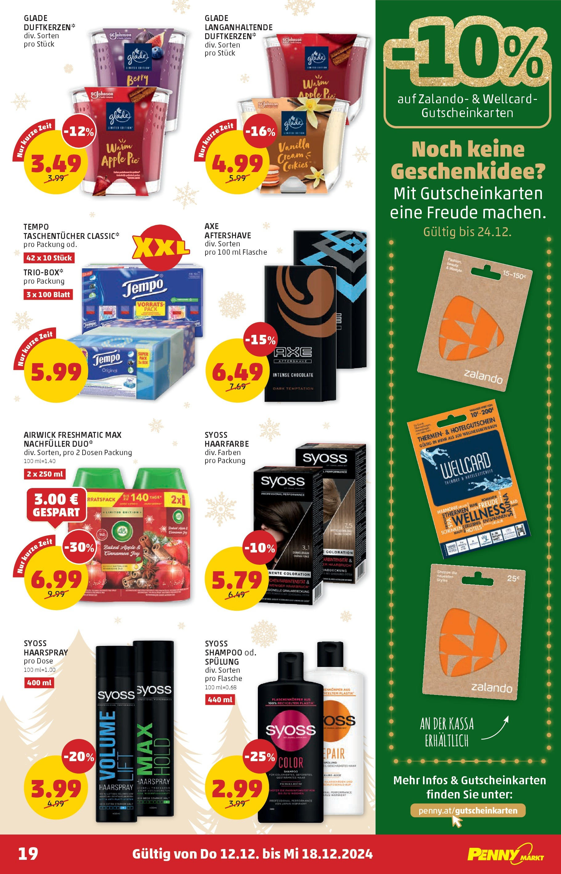 Penny Markt - PENNY: Die ganze Woche sparen. ab (11.12.2024) - Angebote, Prospekt | Seite: 19 | Produkte: Apple, Shampoo, Spülung, Haarspray