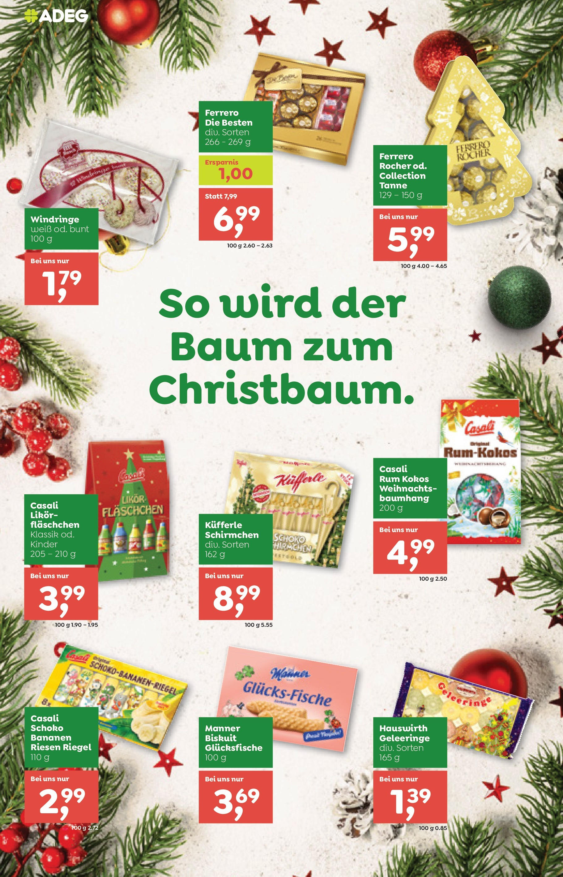 ADEG Mäder, Hörbranz, Höchst, Bezau von 09.12.2024 - Aktuelle Angebote | Seite: 6 | Produkte: Bananen