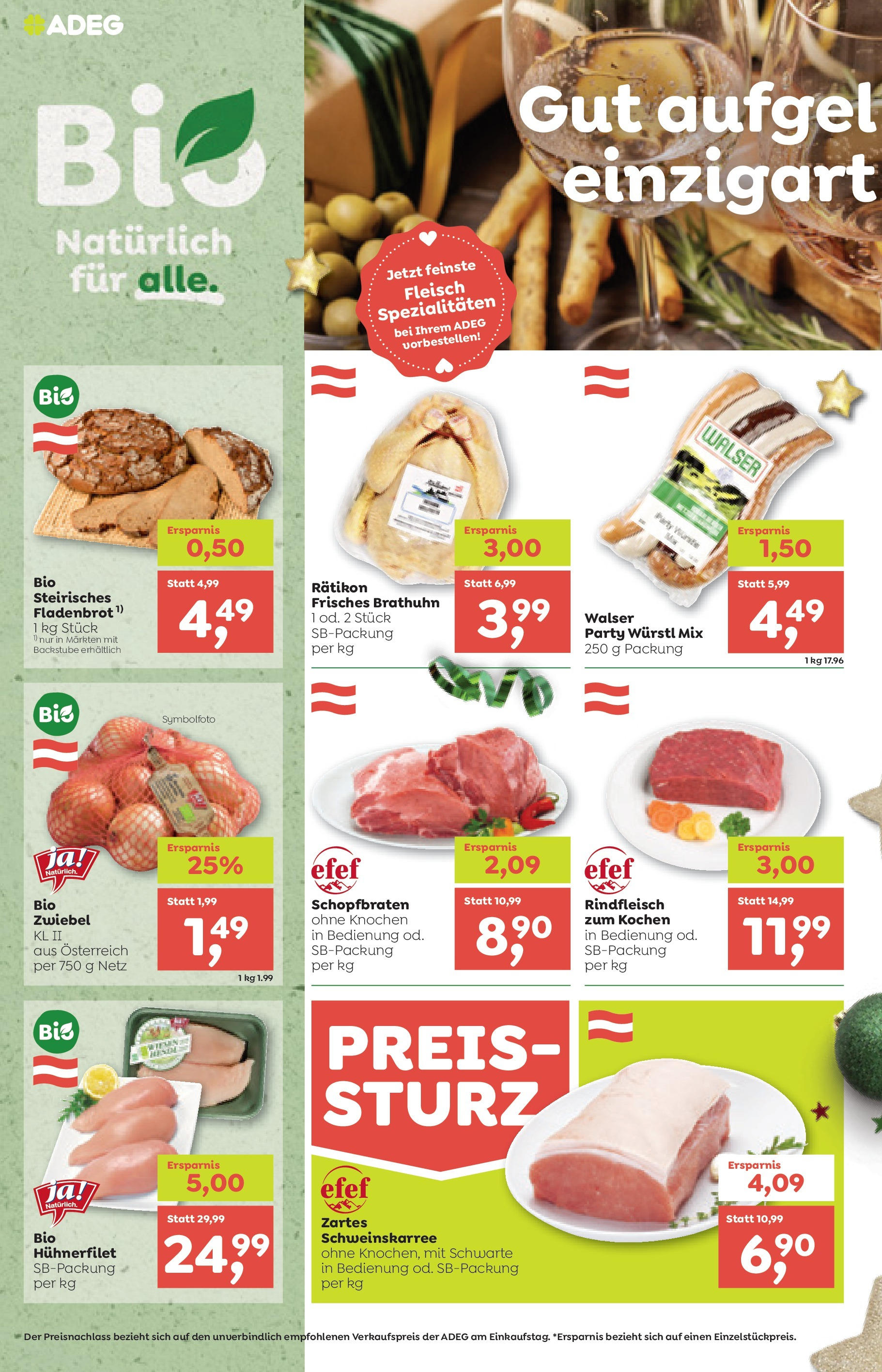 ADEG Mäder, Hörbranz, Höchst, Bezau von 09.12.2024 - Aktuelle Angebote | Seite: 4 | Produkte: Rindfleisch