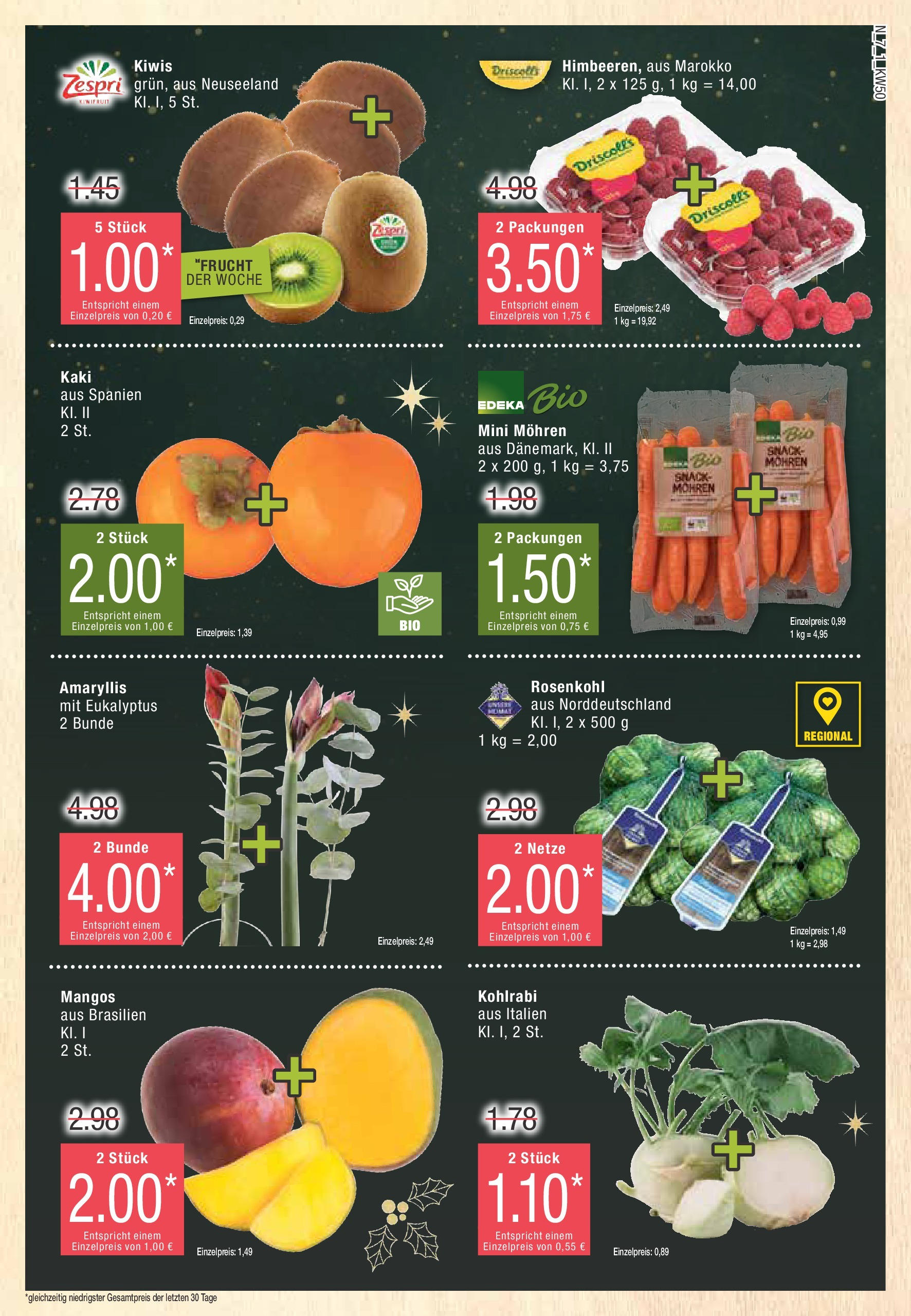 Edeka - EDEKA: Wochenangebote (ab 08.12.2024) » Angebote Online | Seite: 7 | Produkte: Kohlrabi, Mohren