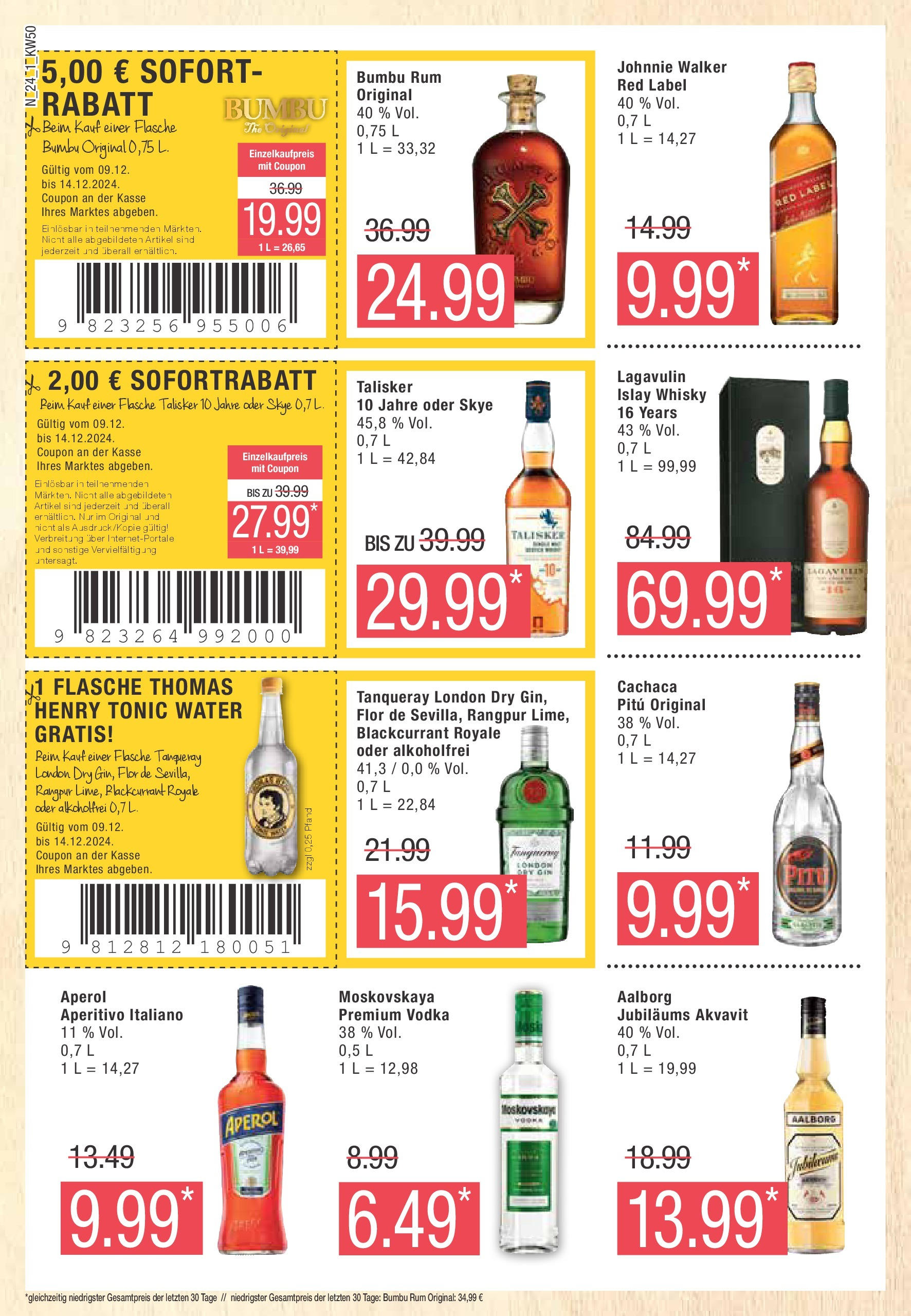 Marktkauf - Marktkauf: Wochenangebote (ab 08.12.2024) » Angebote online | Seite: 24 | Produkte: Whisky, Rum, Vodka, Gin