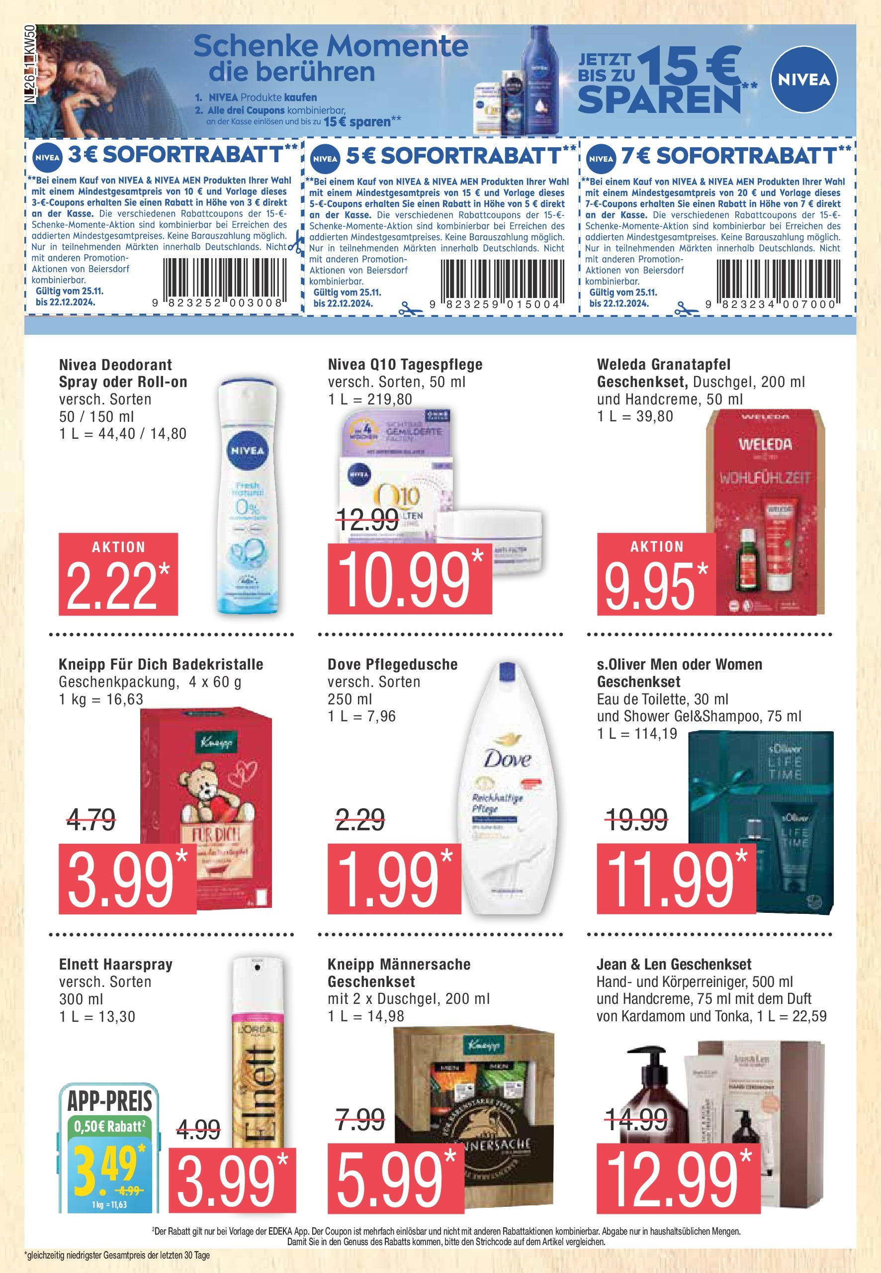 Edeka - EDEKA: Wochenangebote (ab 08.12.2024) » Angebote Online | Seite: 26 | Produkte: Granatapfel, Duft, Haarspray, Deodorant