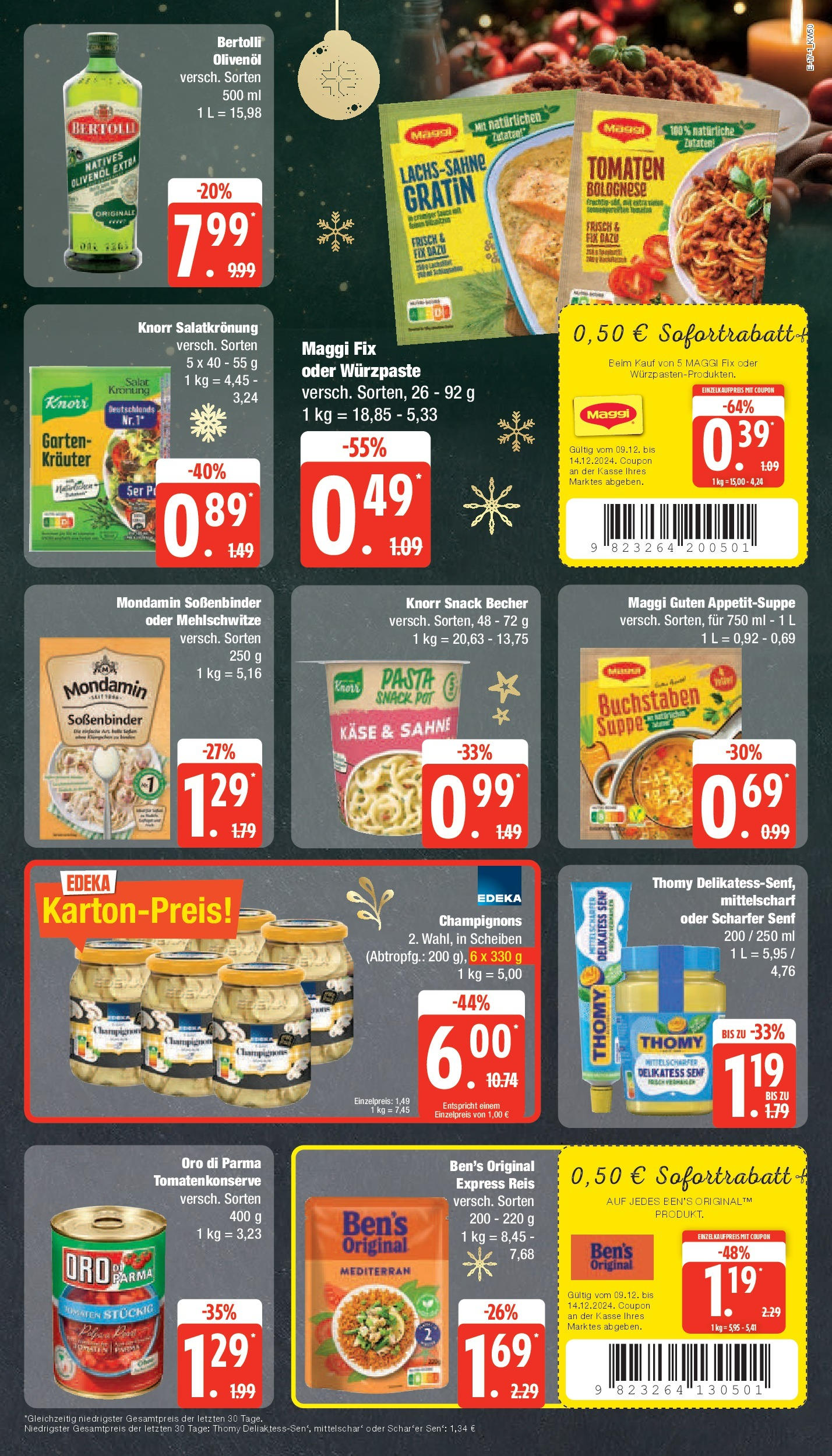 Marktkauf - Marktkauf: Wochenangebote (ab 08.12.2024) » Angebote online | Seite: 17 | Produkte: Maggi, Käse, Olivenol, Champignons