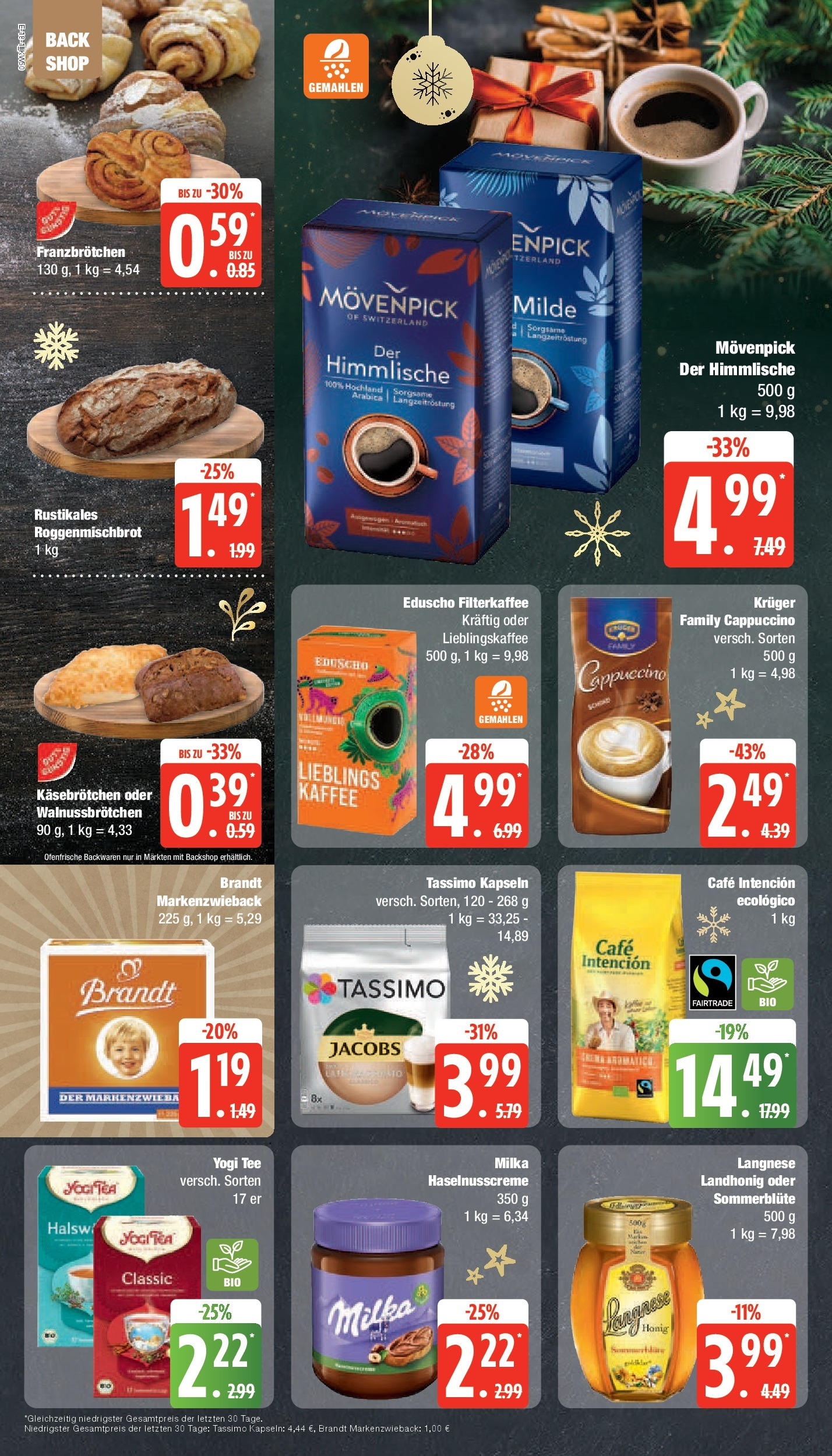 Marktkauf - Marktkauf: Wochenangebote (ab 08.12.2024) » Angebote online | Seite: 18 | Produkte: Langnese, Kaffee, Milka, Tassimo