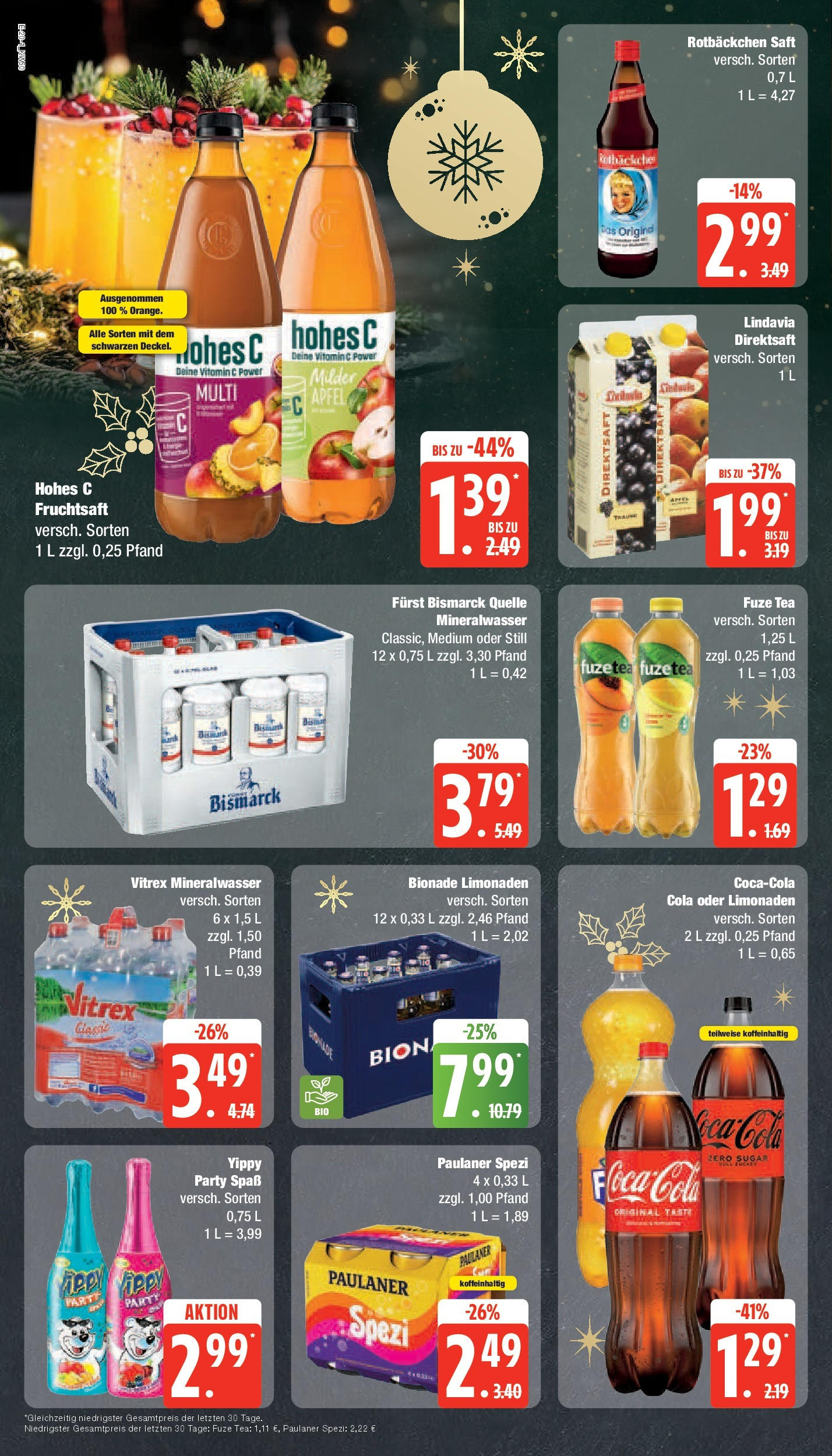 Marktkauf - Marktkauf: Wochenangebote (ab 08.12.2024) » Angebote online | Seite: 20 | Produkte: Paulaner spezi, Hohes c, Saft, Paulaner