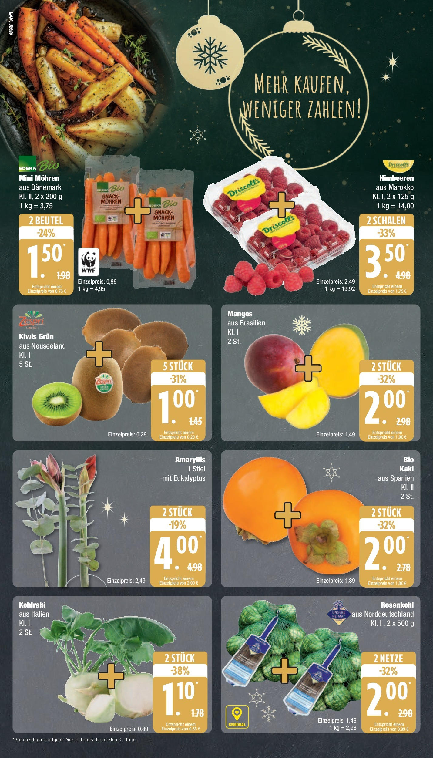 Marktkauf - Marktkauf: Wochenangebote (ab 08.12.2024) » Angebote online | Seite: 8 | Produkte: Himbeeren, Kohlrabi, Mohren, Kaki